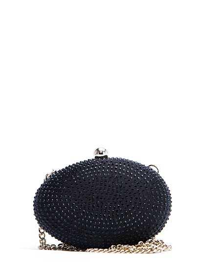 Bolso glitter negro de Mango