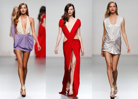 Vestidos de Amaya Arzuaga presentados en la pasarela Cibeles
