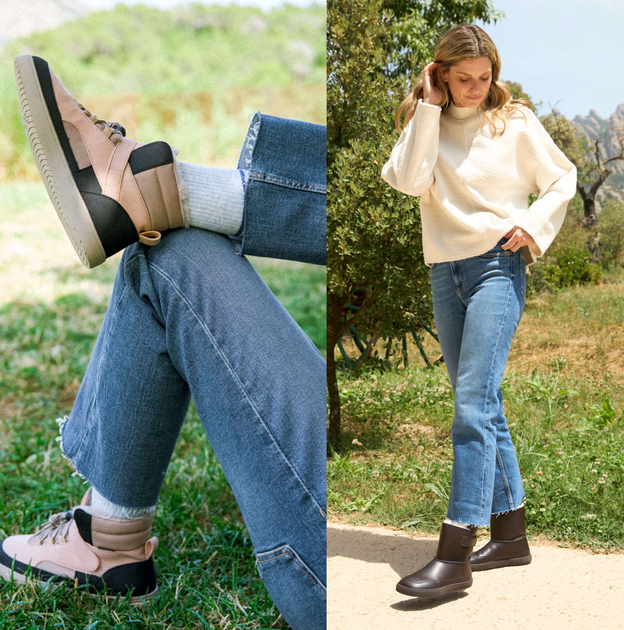 Las botas Baltic y Siberia, respectivamente