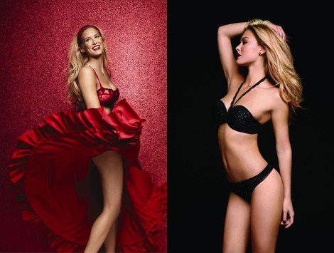Bar Refaeli posando para la campaña de la colección otoño/invierno 2013 de Passionata