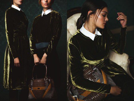 Vestidos de tercipelo de la colección 'Taxidermia' de Moisés Nieto