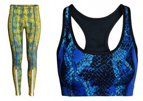 Leggings y top de la colección 'Go Gold'