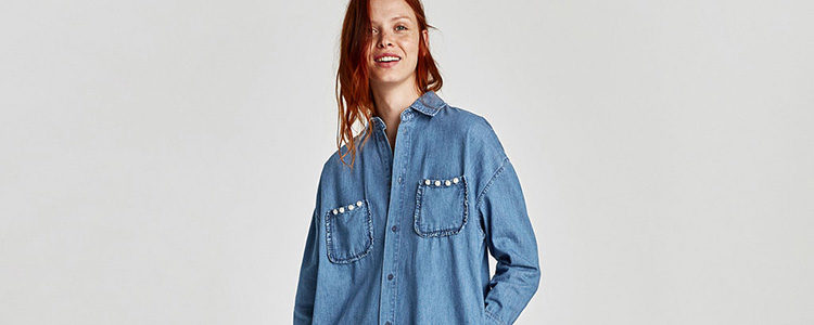 El doble denim también está muy presente en las firmas 'low cost'