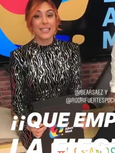 Bea Retamal antes de la fiesta de MTMAD | Foto: stories @mtmad.es