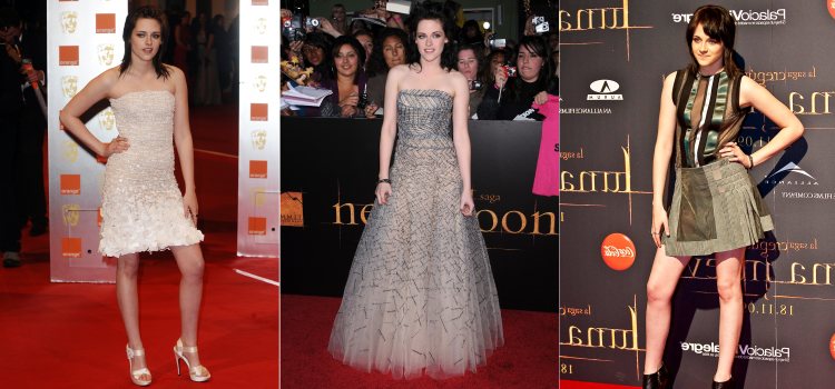 Varios looks de la actriz Kristen Stewart en 2009 y 2010