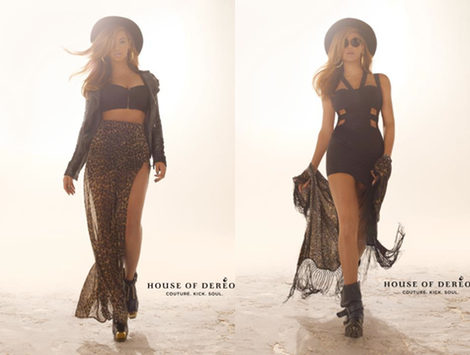 Beyoncé apuesta por el animal print en la colección otoño 2012 de House of Deréon