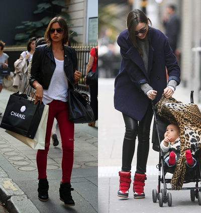 Sneakers con cuña, la última obsesión de las celebrities