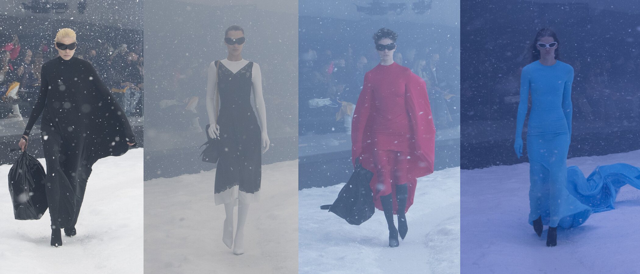 Demna Gvasalia revive su traumática experiencia como refugiado con un duro homenaje a Ucrania en su desfiles de Balenciaga