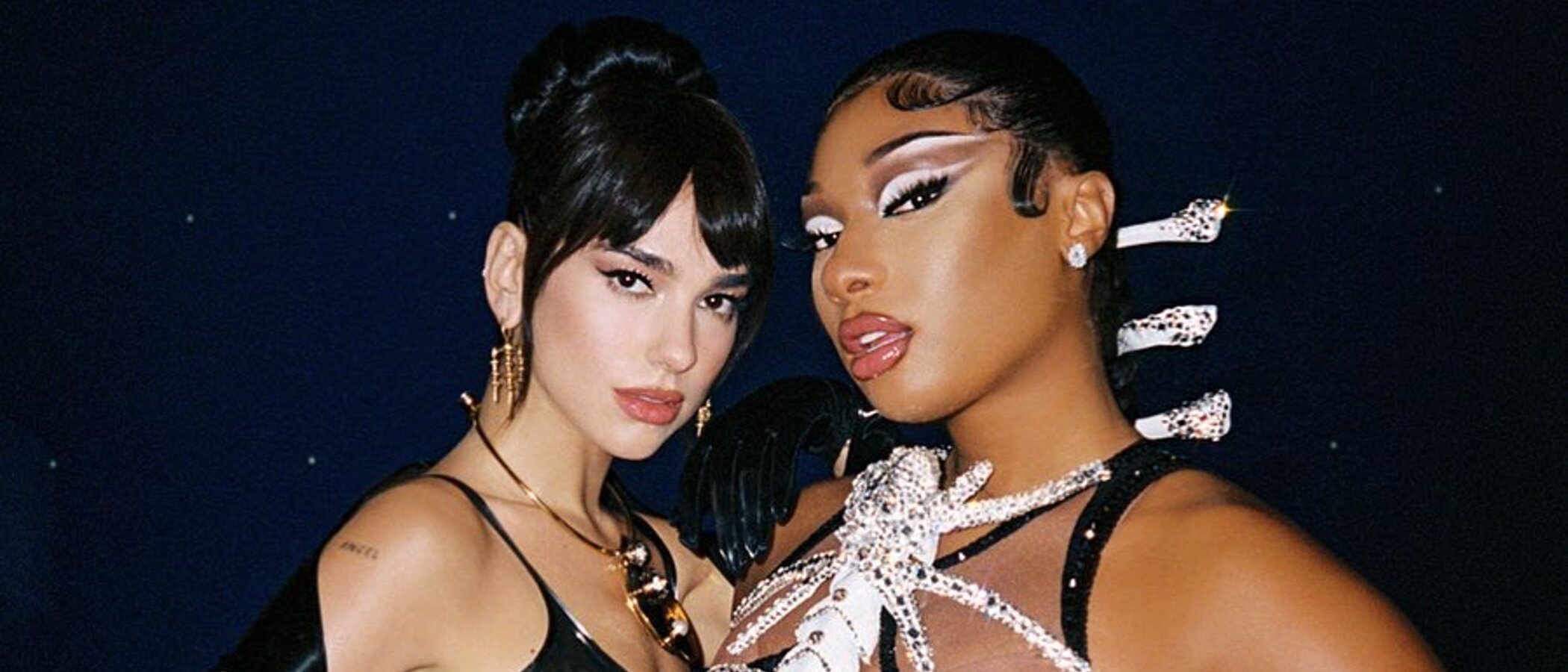 Grammy 2022: Dua Lipa y Megan Thee Stallion recrean el icónico momento de Mariah Carey y Whitney Houston en 1999