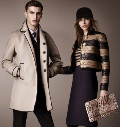 Burberry apuesta por la geometría en su colección pre-fall 2013