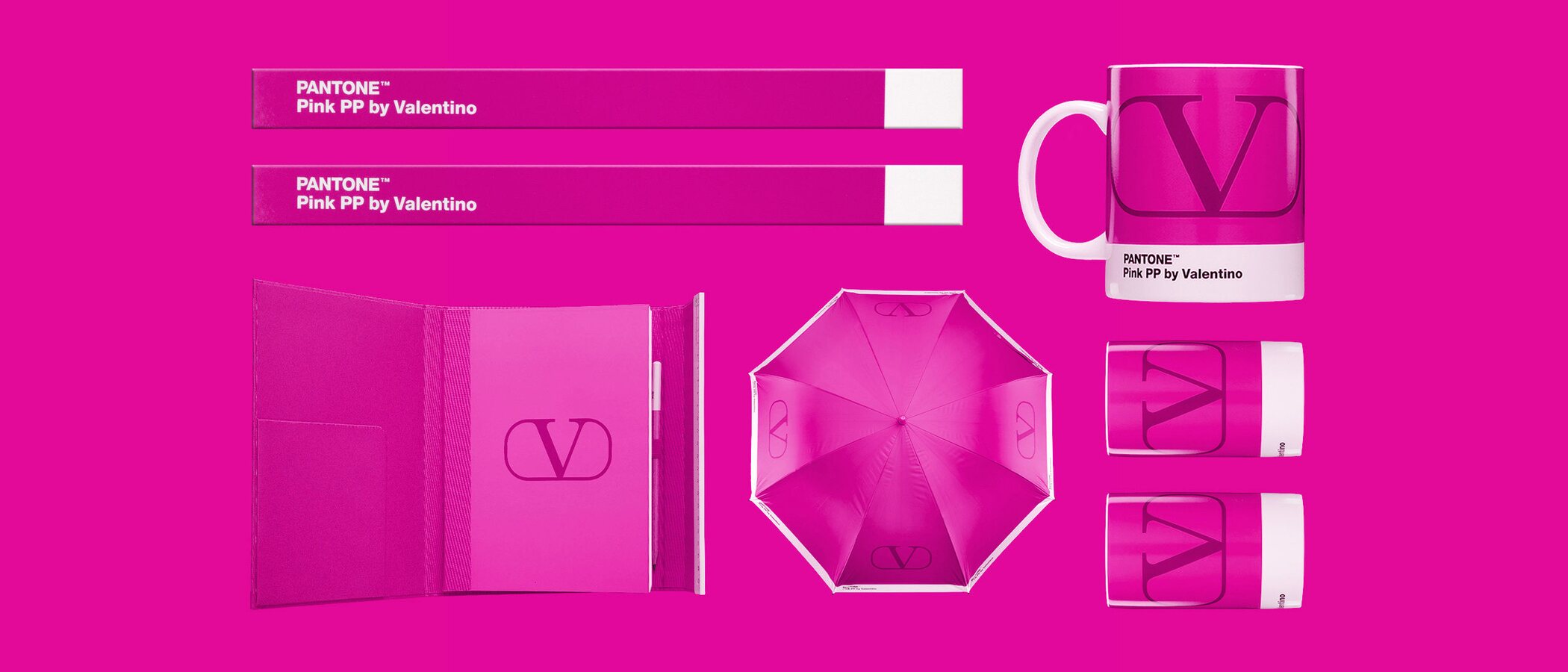Pantone x Valentino: así es la colección de objetos cotidianos que lo impregna todo del famoso rosa fucsia