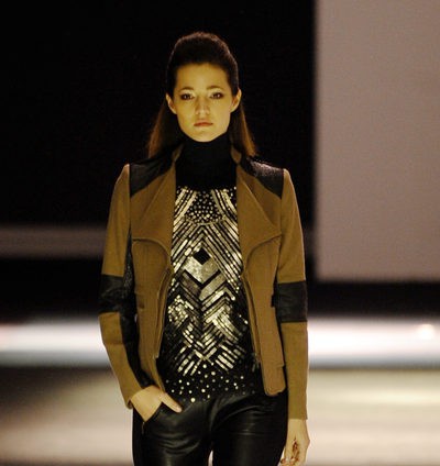 Malena Costa presenta la colección otoño/invierno 2013/2014 de Javier Simorra en la 080 Barcelona Fashion