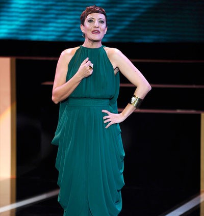 Eva Hache apuesta por la moda española en sus seis looks de los Goya 2013