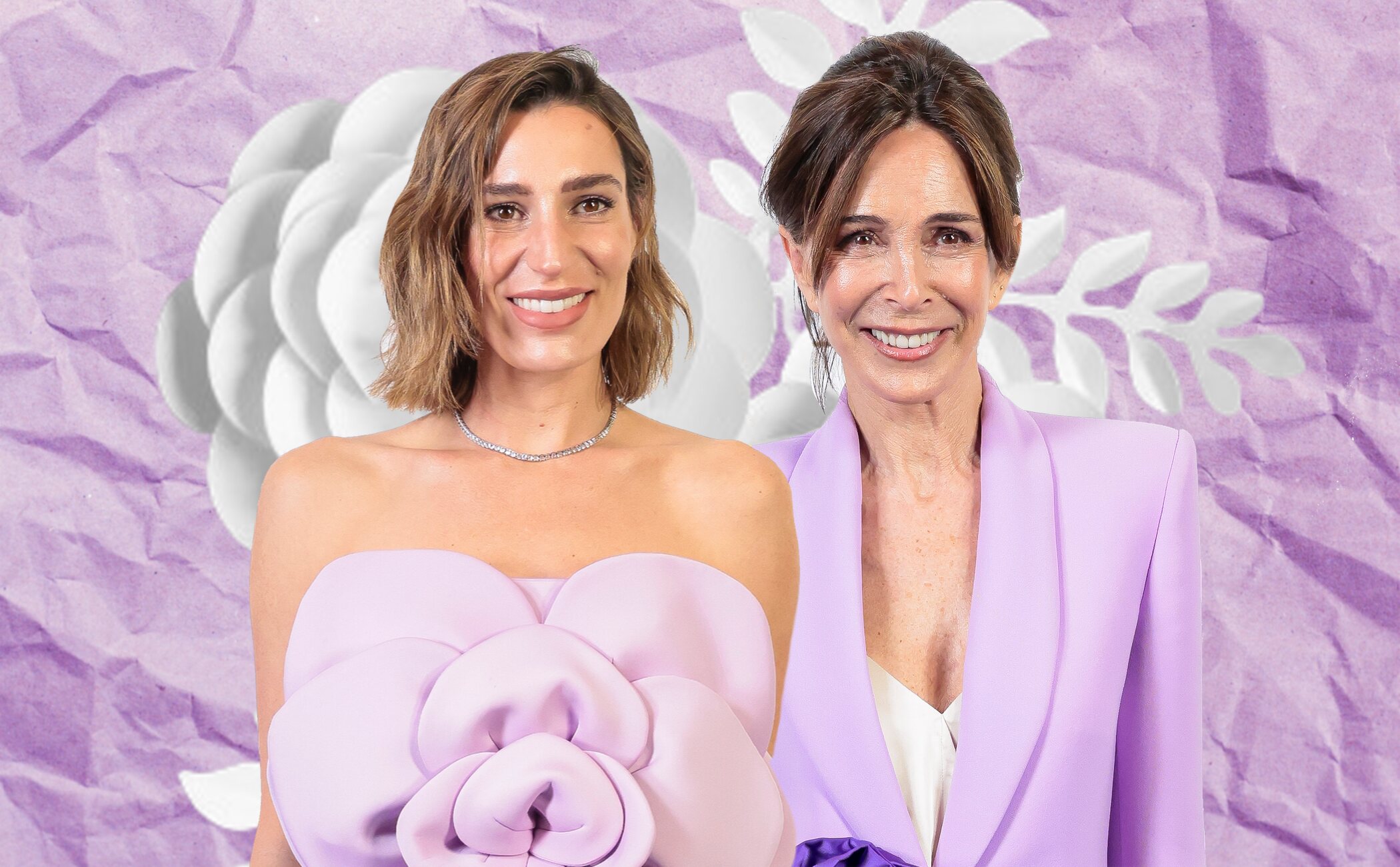 Eugenia Osborne y Lydia Bosch, dos looks malvas totalmente opuestos para ser la invitada perfecta en las bodas de primavera