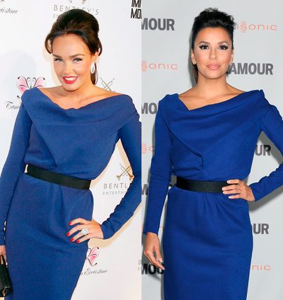 Tamara Ecclestone y Eva Longoria: dos mujeres, un vestido