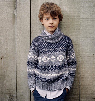 Zara Kids viste a los más pequeños de azul marino, gris y marrón en este otoño 2014