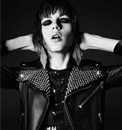Valery Kaufman descubre su lado más rebelde en la colección de Saint Laurent Paris otoño/invierno 2014/2015