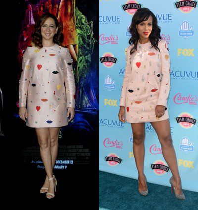 ¿Quién lo lleva mejor? Kerry Washington y Maya Rudolph lucen el mismo vestido de Stella McCartney