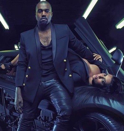 Kim Kardashian y Kanye West prestan su imagen a Balmain en su nueva colección