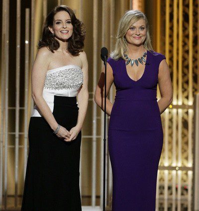 Los tres looks de Tina Fey y Amy Poehler en los Globos de Oro 2015