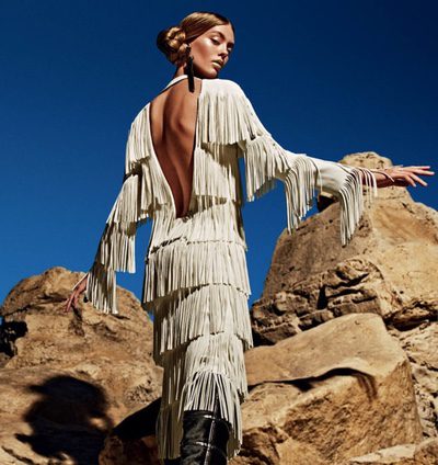 Ondria Hardin y Tom Ford apuestan por los flecos y el denim para el otoño/invierno 2015/2016