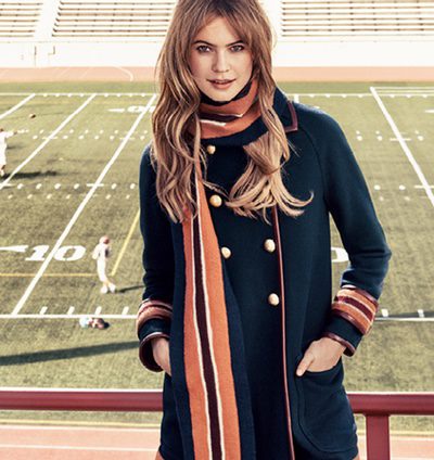 Behati Prinsloo, la animadora estrella del equipo de fútbol americano de Tommy Hilfiger