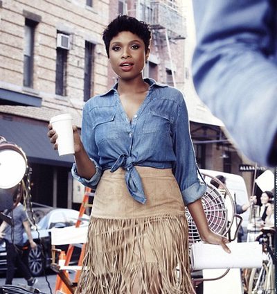 Todo al denim: Jennifer Hudson se pasa al vaquero este otoño 2015