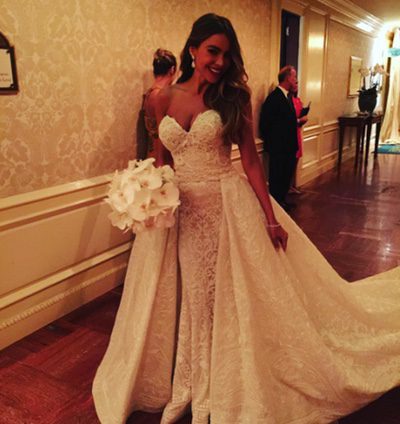 Un vestido de novia acorde con su personalidad: Sofía Vergara luce un Zuhair Murad muy sexy