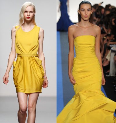 El amarillo solar será el color de esta primavera 2012