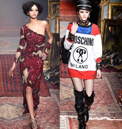 Moschino incendia la Fashion Week de Milán con sus diseños para otoño/invierno 2016/2017