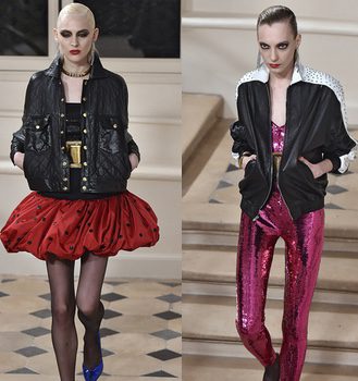 Saint Laurent mete a Paris Fashion Week en una máquina de tiempo con destino los 80's