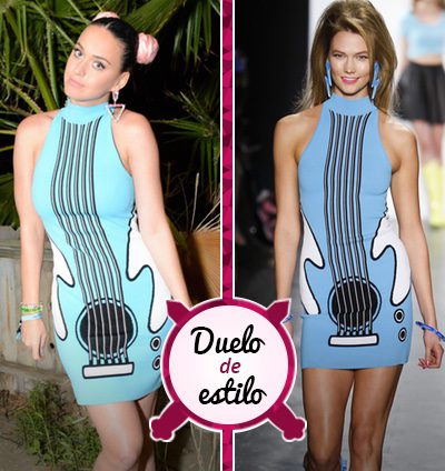 Katty Perry vs Karlie Kloss: ¿quién luce mejor el vestido guitarra de Jeremy Scott?