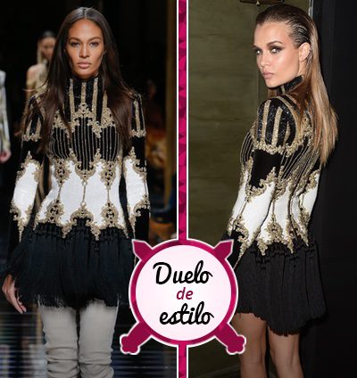 Joan Smalls y Josephine Skriver, dos modelos y un mismo Balmain: ¿quién lo luce mejor?