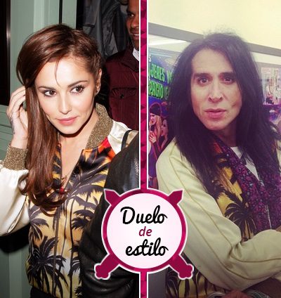 Cheryl Cole, Mario Vaquerizo y su bomber tropical: ¿quién luce mejor la chaqueta?