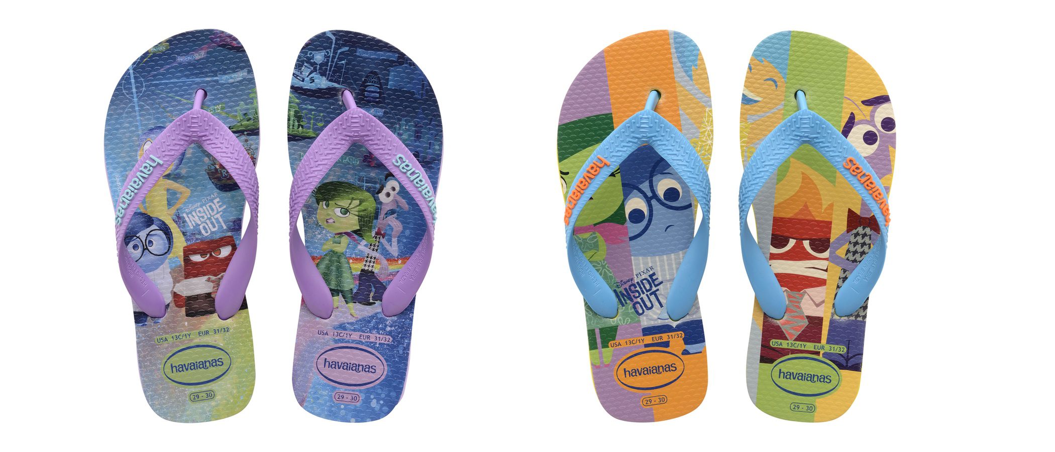 Havaianas atrapa la esencia de Pixar con 'Inside out' en su nueva colección de verano 2016