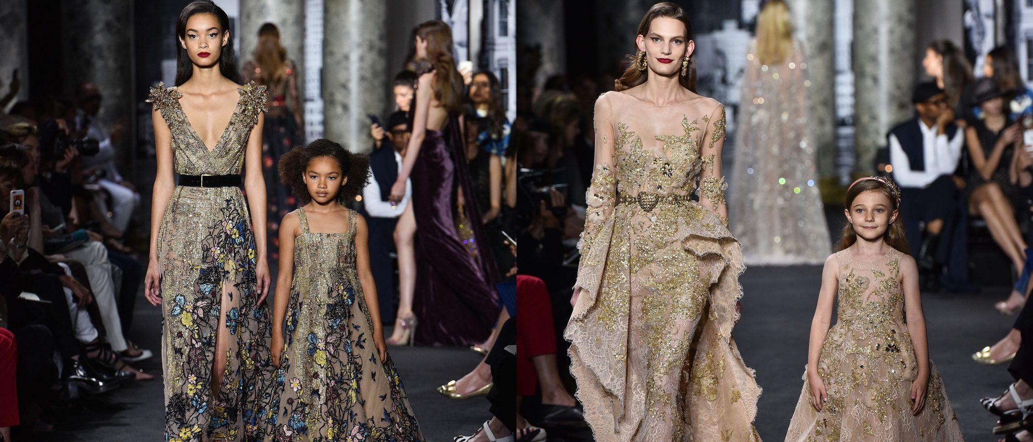 Revolución mini: Elie Saab sorprende en la semana de la Alta Costura con la moda infantil
