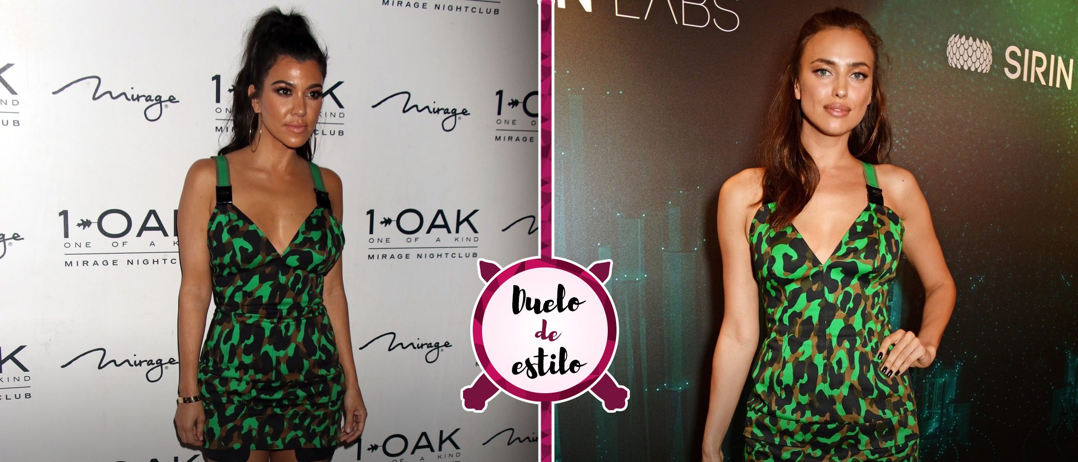 Irina Shayk y Kourtney Kardashian, enfrentadas por el animal print de Versace
