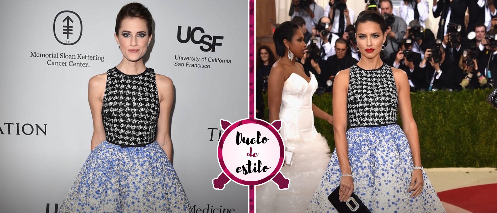 Adriana Lima y Allison Williams: enfrentadas por un vestido de Valli