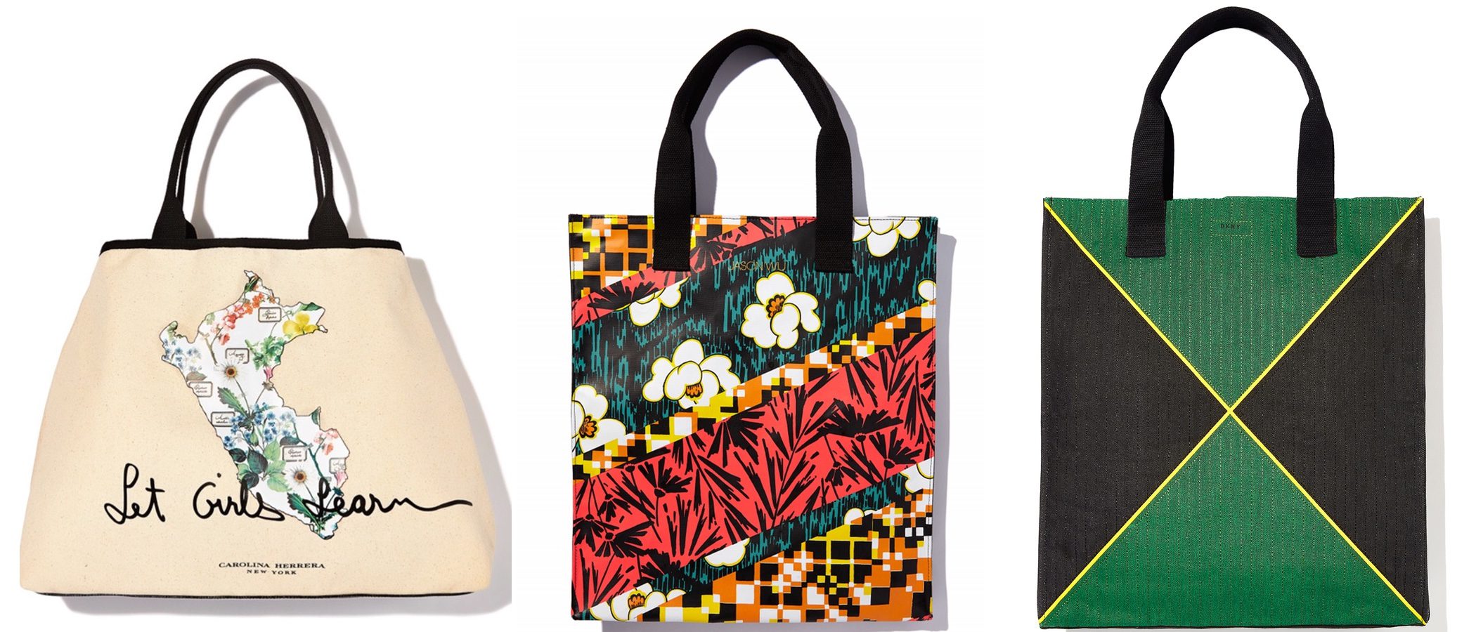 Los bolsos solidarios inspirados en Michelle Obama y firmados por DKNY o Carolina Herrera