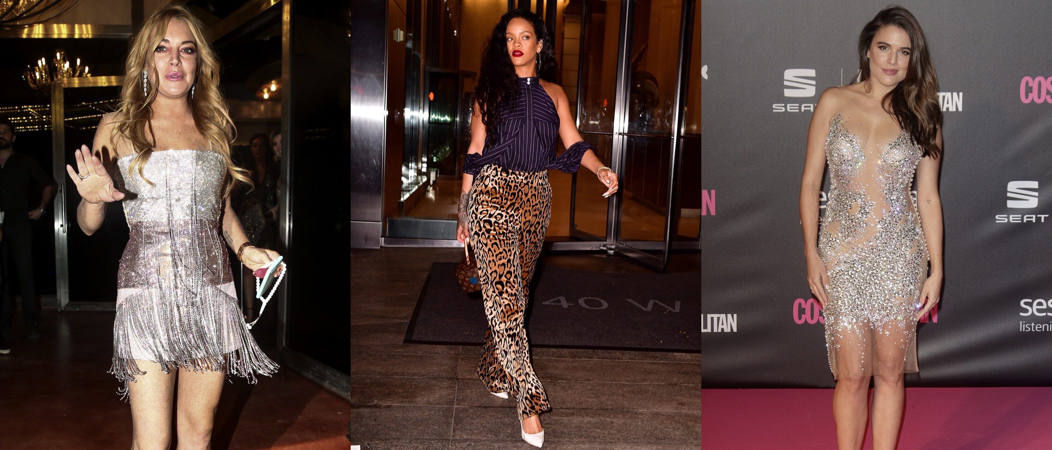 Lindsay Lohan, Adriana Ugarte y Rihanna, entre las peor vestidas de la semana