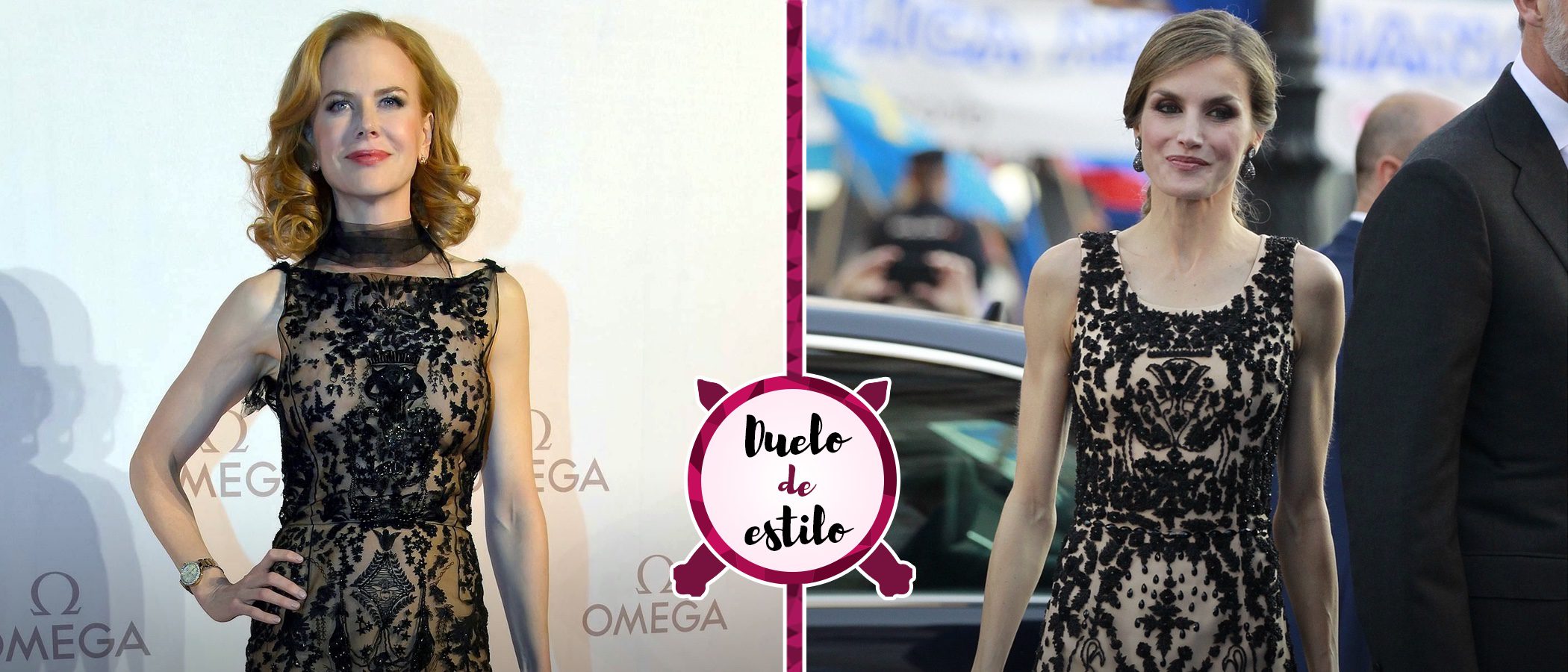 La Reina Letizia y Nicole Kidman coinciden en gustos con un vestido casi idéntico, ¿quién lo luce mejor?
