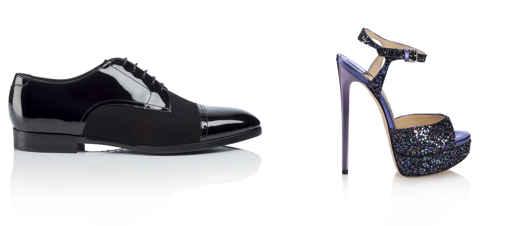 Jimmy Choo festeja la Navidad 2016 con accesorios llenos de glitter y terciopelo