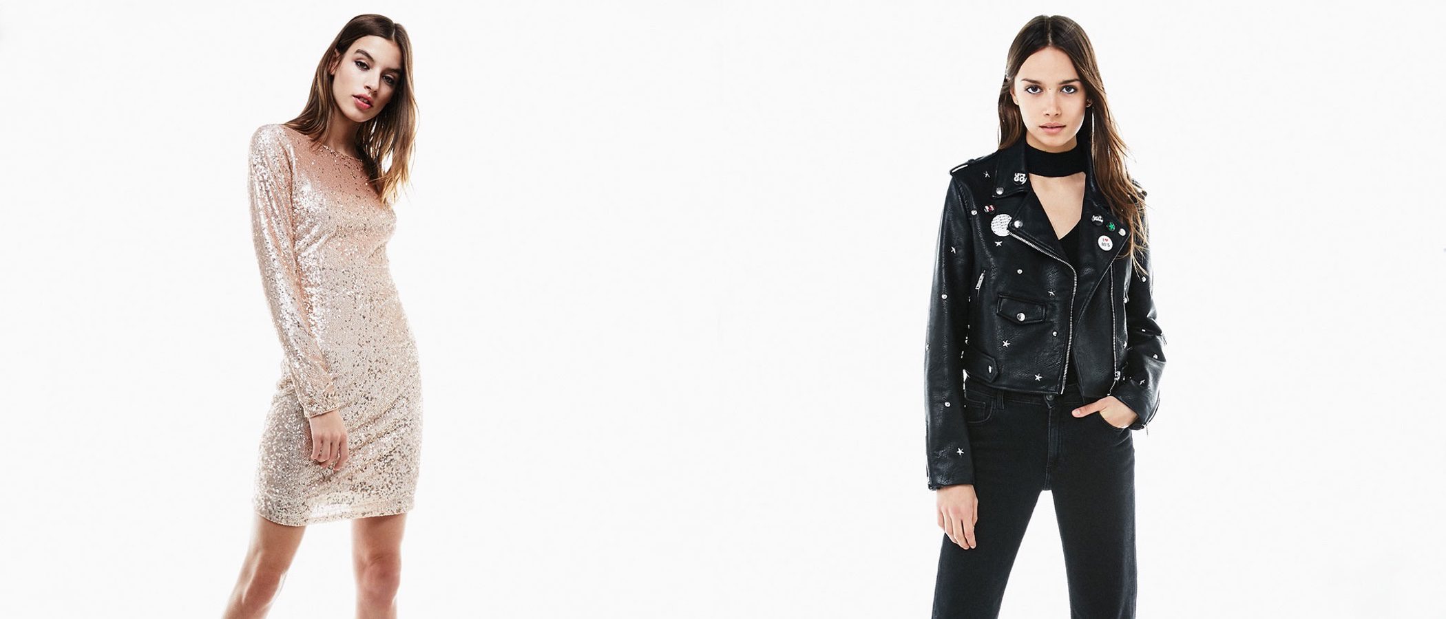 Los tonos metalizados y el estilo rocker llegan a Bershka en Navidad 2016