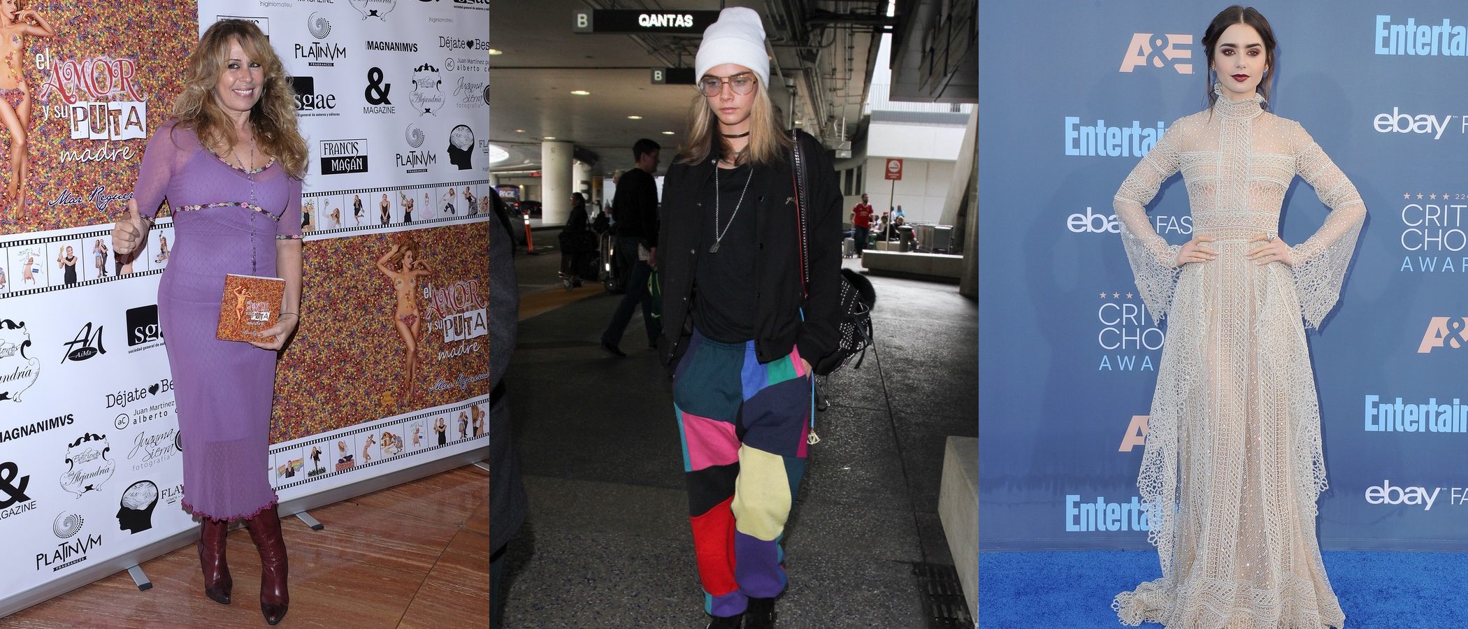 Miriam Díaz Aroca, Cara Delevingne y Lily Collins, entre las peor vestidas de la semana