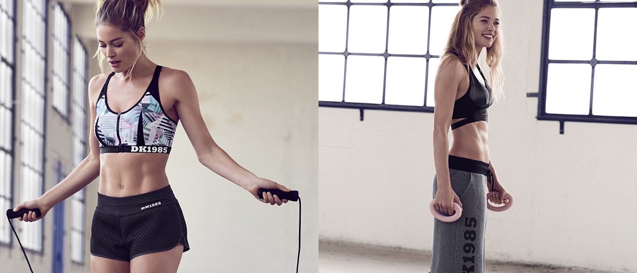 Doutzen Kroes presenta su propia colección fitness y deportiva con Hunkemöller