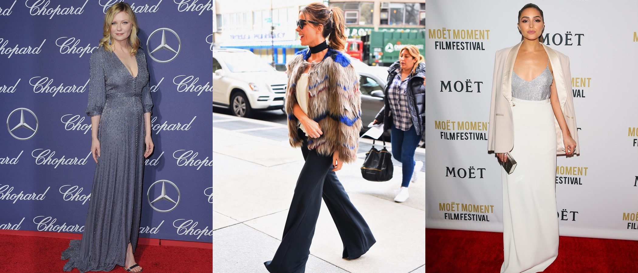 Olivia Culpo, Kirsten Dunst y Kate Beckinsale, entre las mejor vestidas de la primera semana de 2017