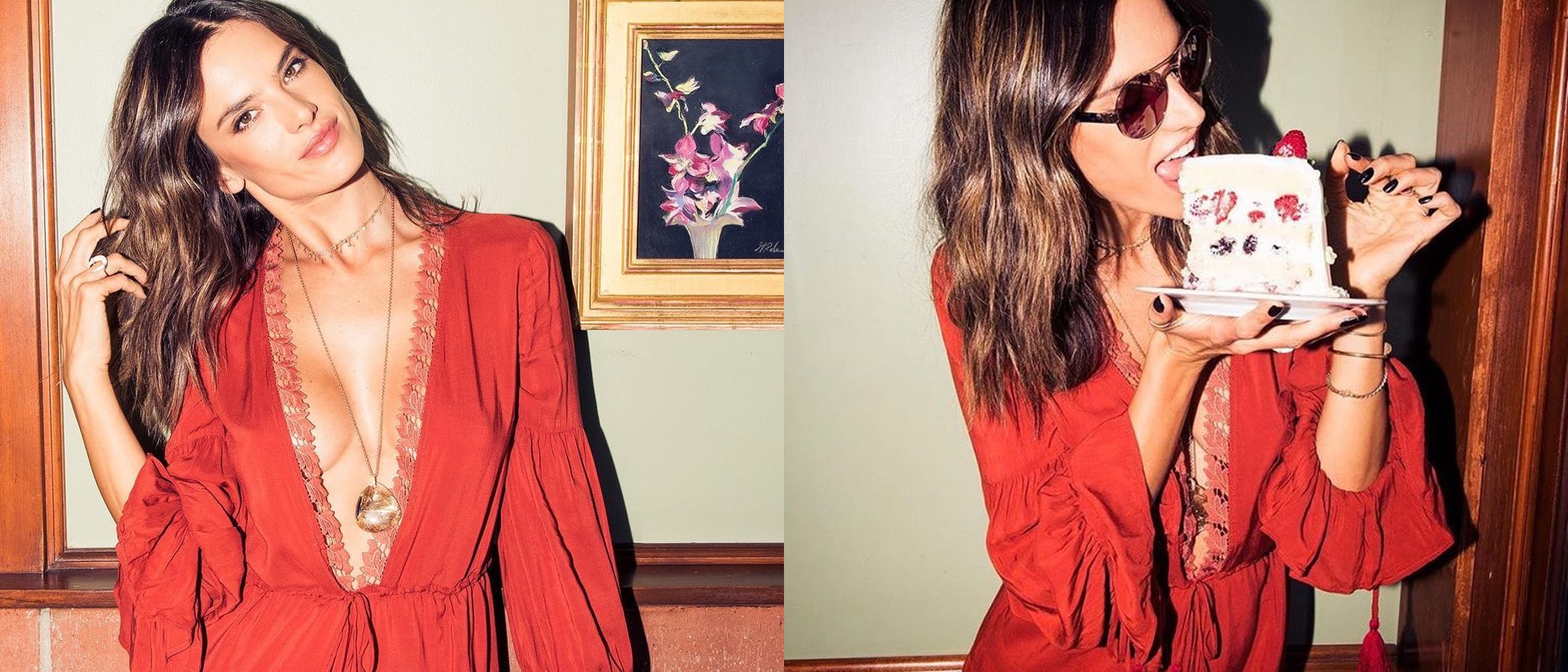 Alessandra Ambrosio promociona su colección con Revolve de la manera más dulce