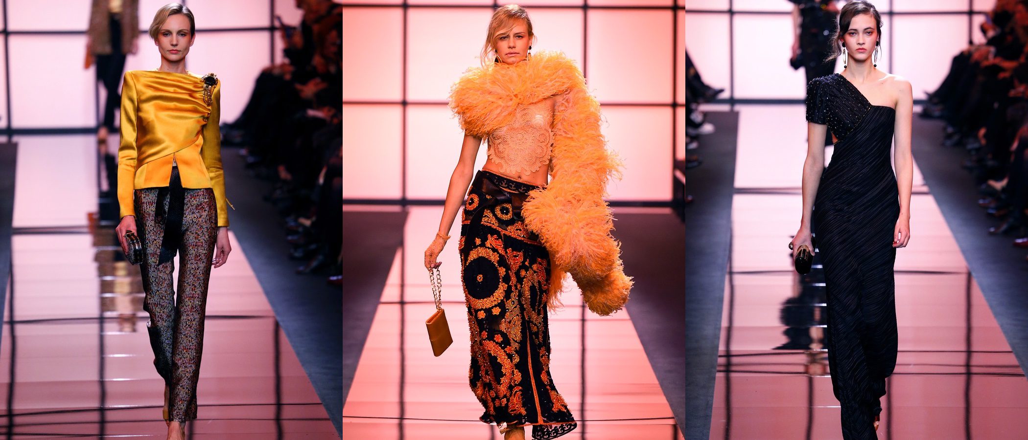 El atardecer se sube a la Alta Costura de París con la primavera/verano 2017 de Giorgio Armani Privé