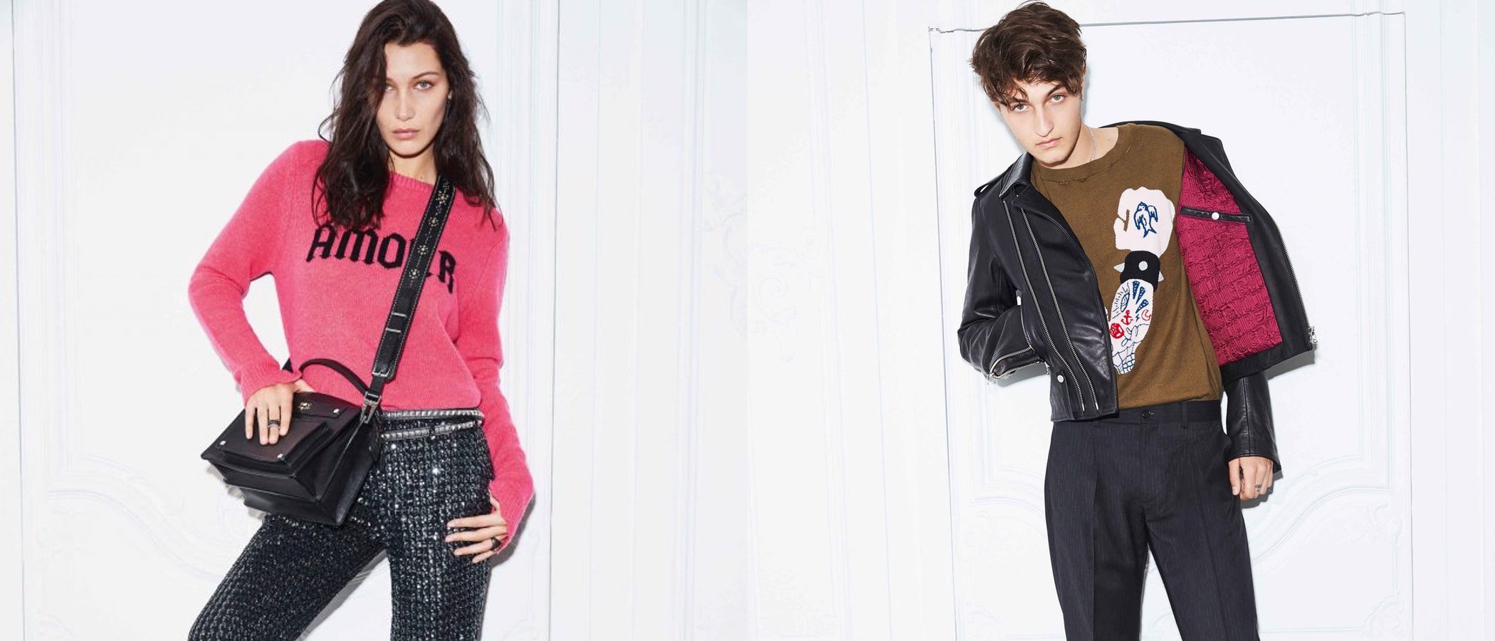Bella y Anwar Hadid, juntos en la campaña primavera/verano 2017 de Zadig & Voltaire