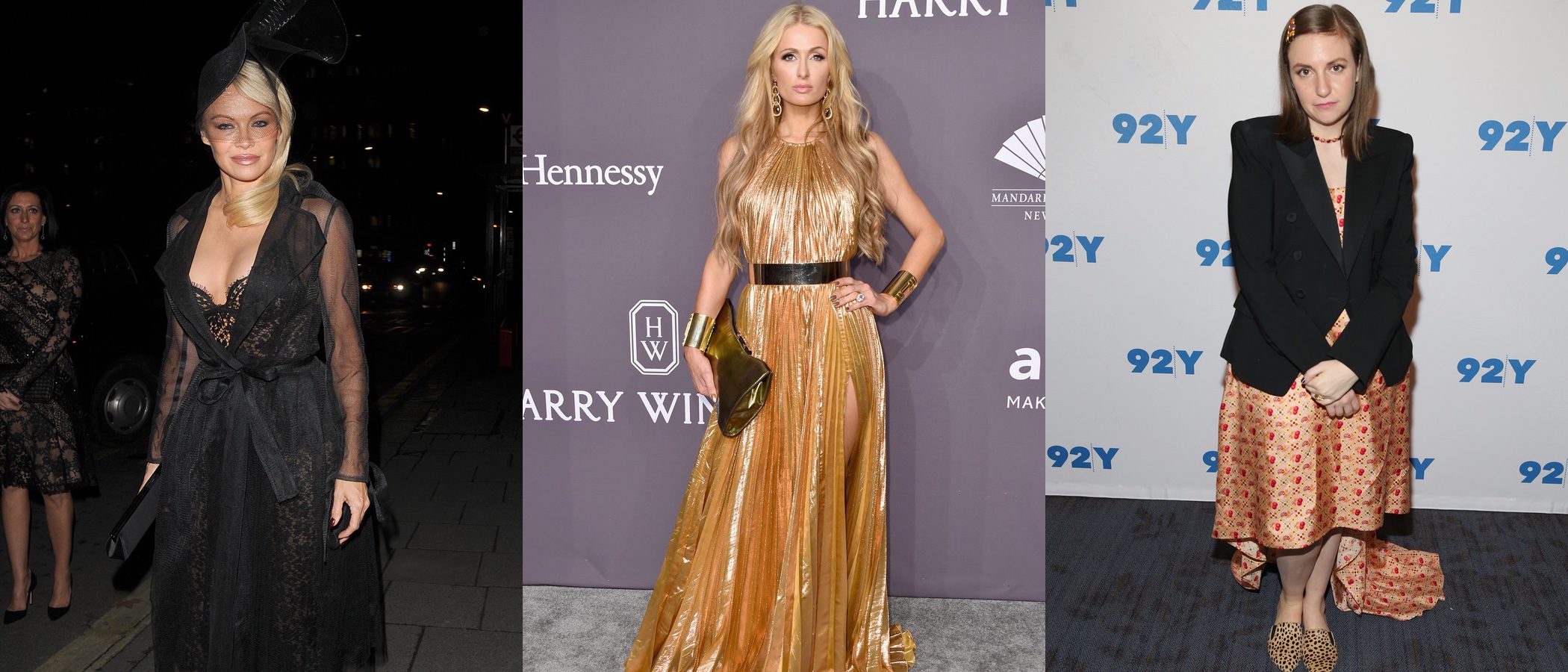 Pamela Anderson, Lena Dunham y Paris Hilton, entre las peor vestidas de la semana